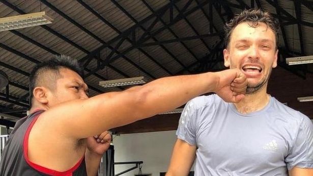 Christian Richardson, 32, has been living in Thailand for nine months and recently won his first Muay Thai bout